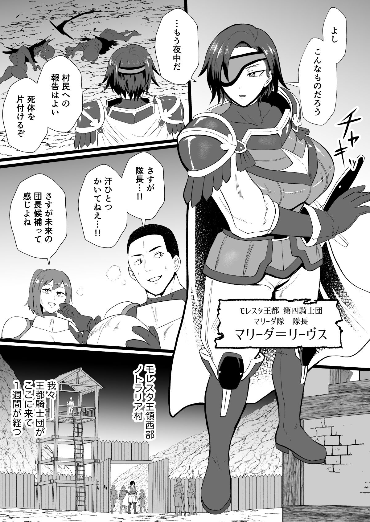入れ替わりの罠〜騎士隊長マリーダの求心〜