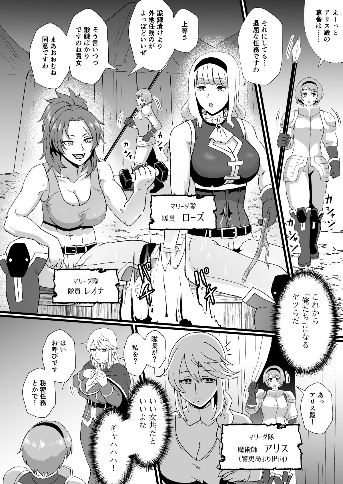 入れ替わりの罠〜騎士隊長マリーダの求心〜