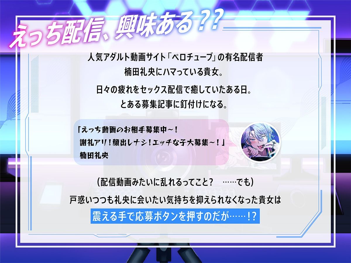 【舐めたっぷり】ペロチューバー 〜とろとろエッチ生配信！〜【KU100】