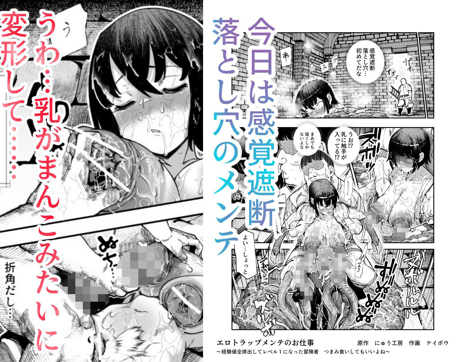 エロトンラップメンテのお仕事EX〜経験値全排出してレベル1になった冒険者 つまみ食いしてもいいよね〜