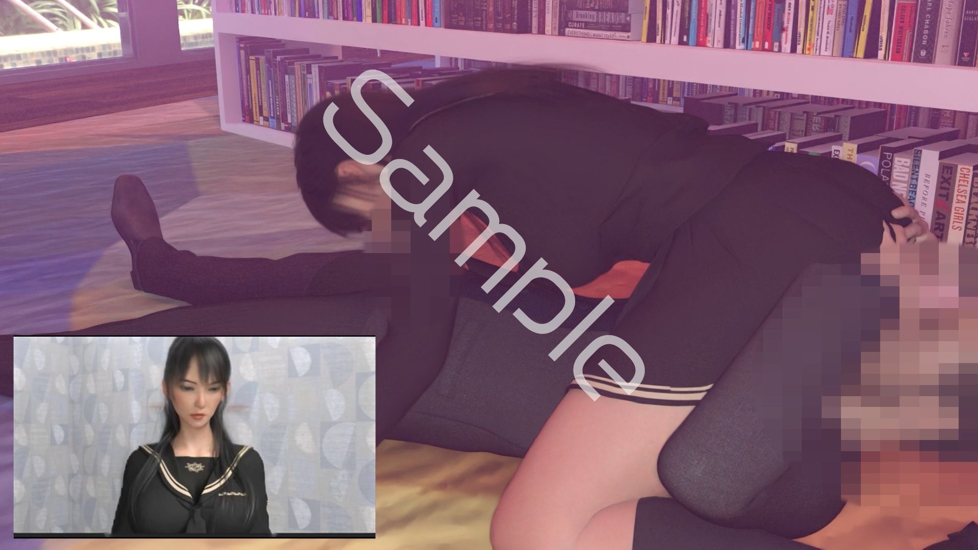 【△100●100】学業成績学年一位の二階堂沙耶・県警からの事情聴取で、自らの盗撮被害動画の確認を強いられる:Vol.R012『沙耶のAIディープフェイク・学校の図書室で先生と69シックスナイン』