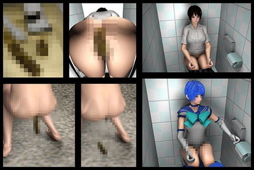 スカートの中を盗撮されまくってネットにパンチラ動画を晒されているアイドル激ミニちゃんは、スカトロ変態野郎共にまで愛され過ぎてとうとうそのウンコまで盗撮される始末。(ウンチ脱糞動画総集編1)