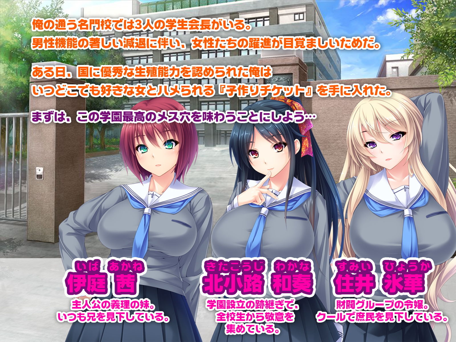 ハメハメ種付け学園 〜合法チ●ポで生意気娘を完全征服!〜