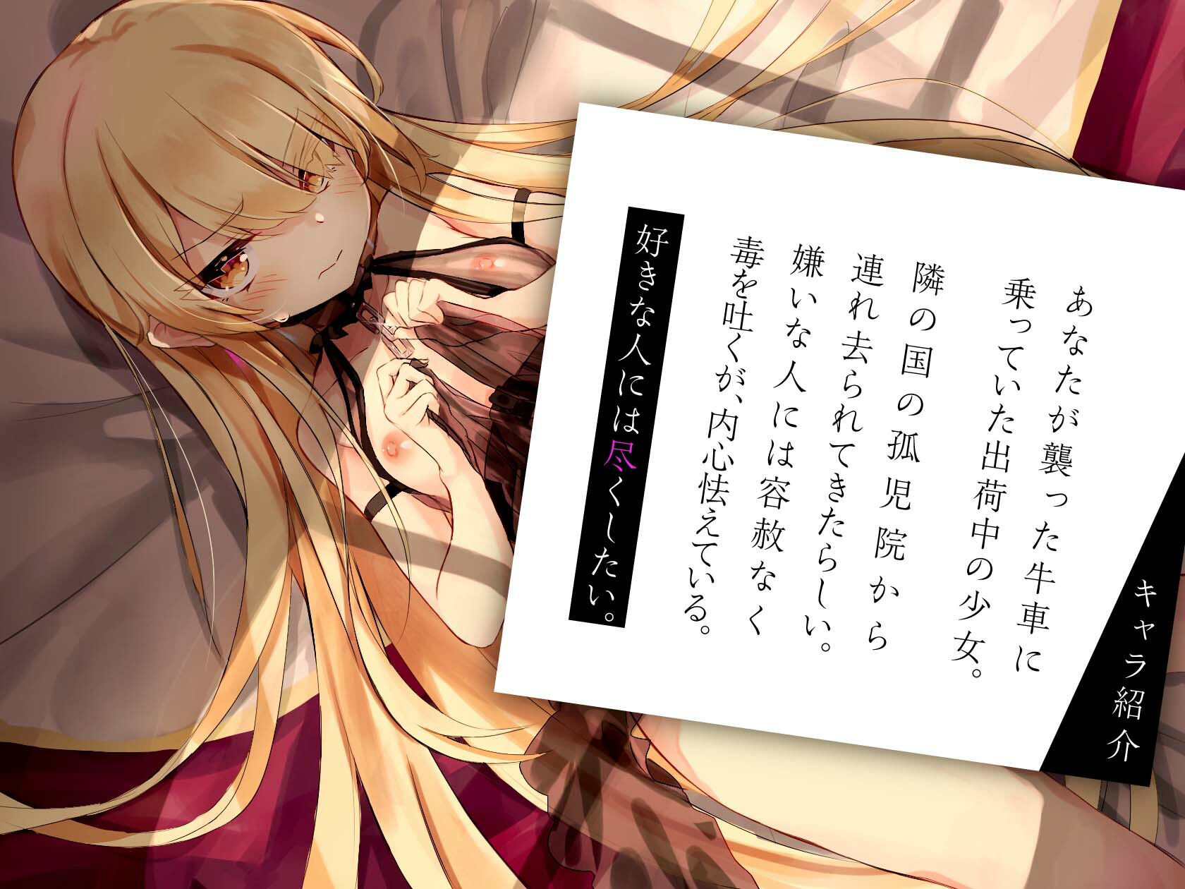 【強●純愛】僕を嫌いな毒舌クール奴●少女との純愛共依存性活