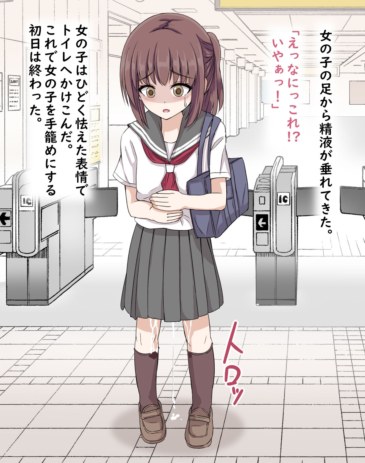 電車の真面目っ子催●して好き放題エロいことさせた