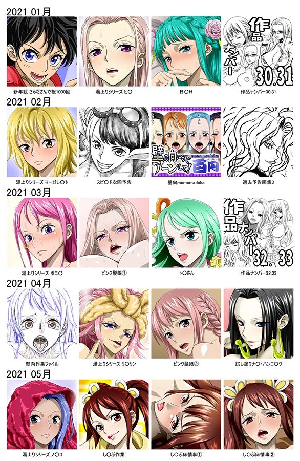 Ci-en/Fantia配信バックナンバー2021年01月-2021年05月版