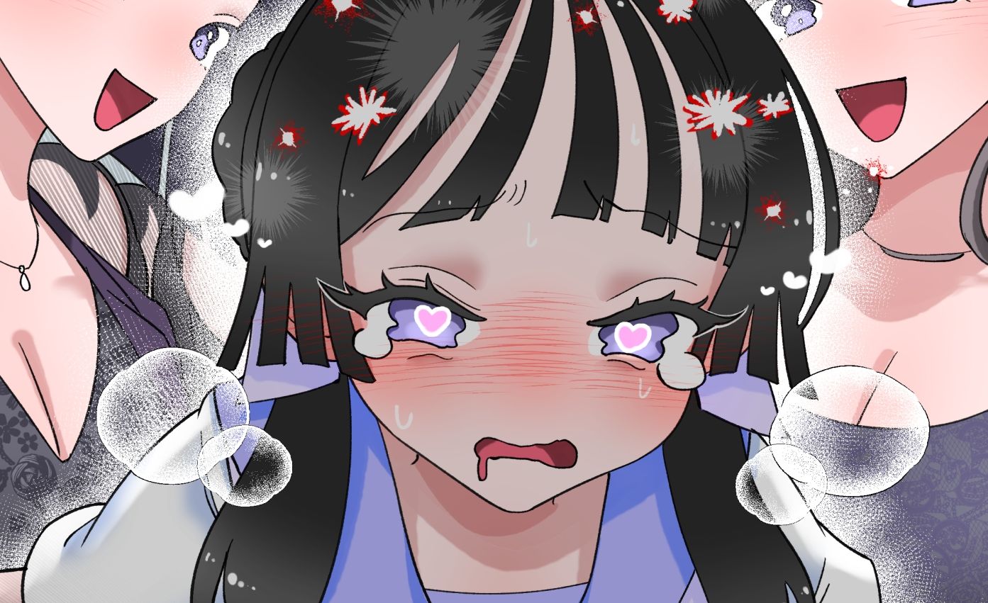 歩いてるだけでふたちんを搾られてしまうふたなり姫ちゃんの一日。