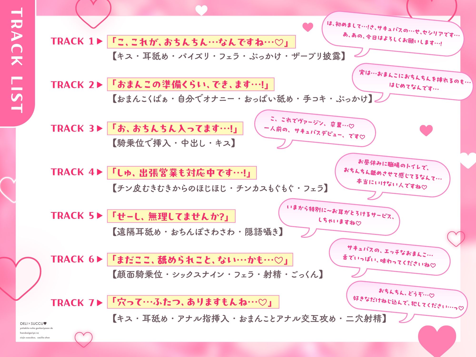 【※本編2時間21分※】デリ×サキュ〜やってきたのは頑張り屋さんで恥ずかしがり屋な新人サキュバス、セシリアちゃん〜密着あまあまたっぷり初めて搾精エッチ
