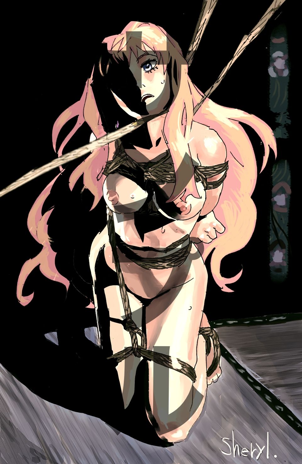 シェリル・ノーム 羞恥緊縛