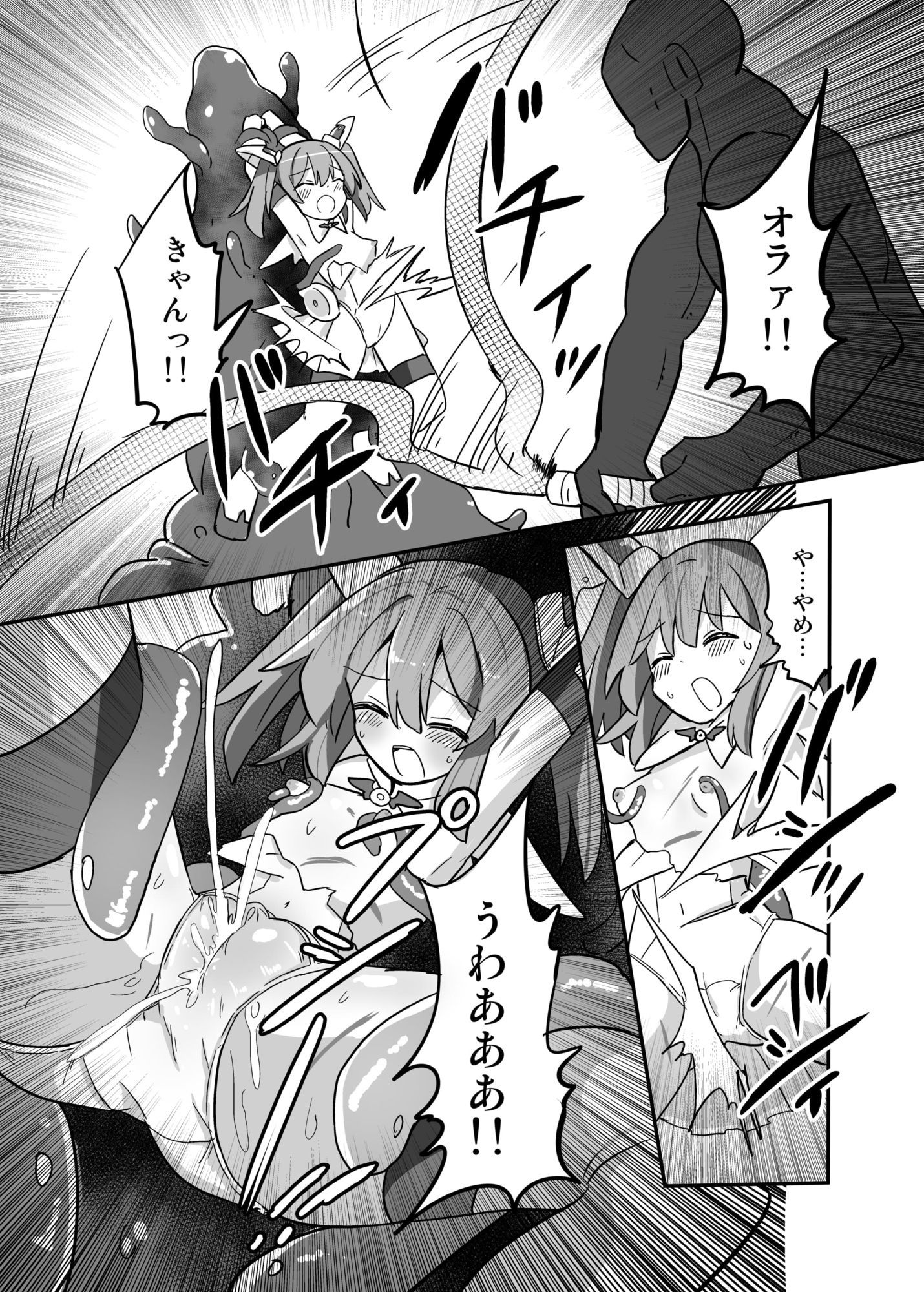 TS魔法少女、触手に堕ちる