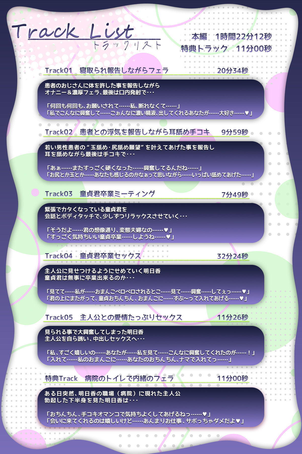 ♪10日間限定特典同梱♪寝取られ報告 〜患者の頼みに逆らえないナース妻が病院内でしたエッチなことを僕に……興奮して童貞患者への筆おろしを目の前でさせてみた〜