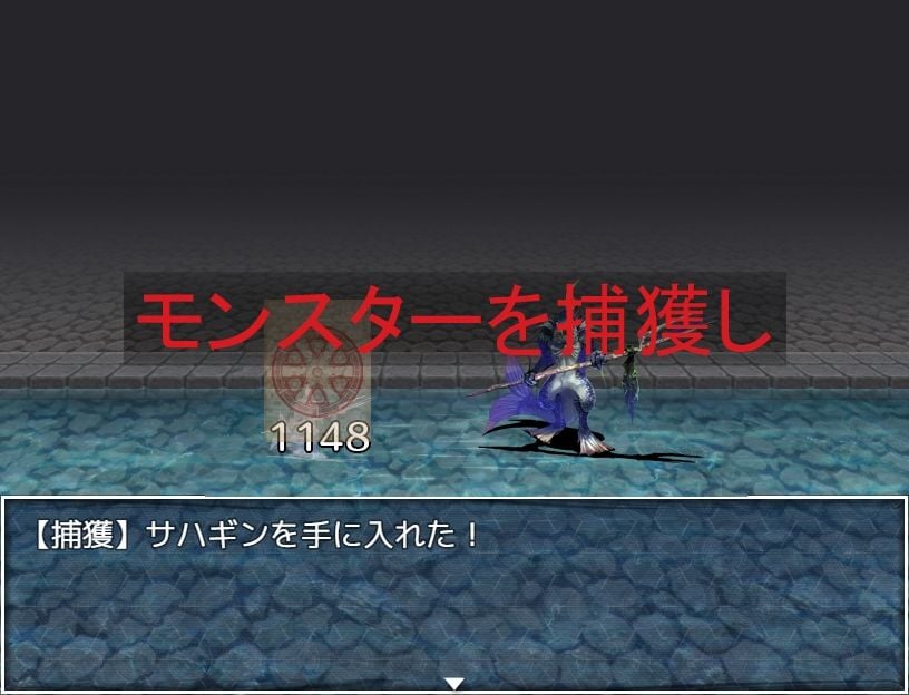捕獲したモンスターを女の子に変えて売りさばくRPG