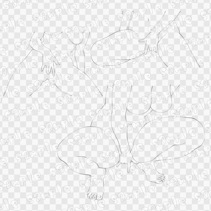 線画素材集［手］11