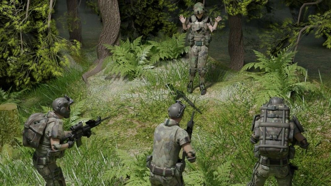 敗北の女兵士