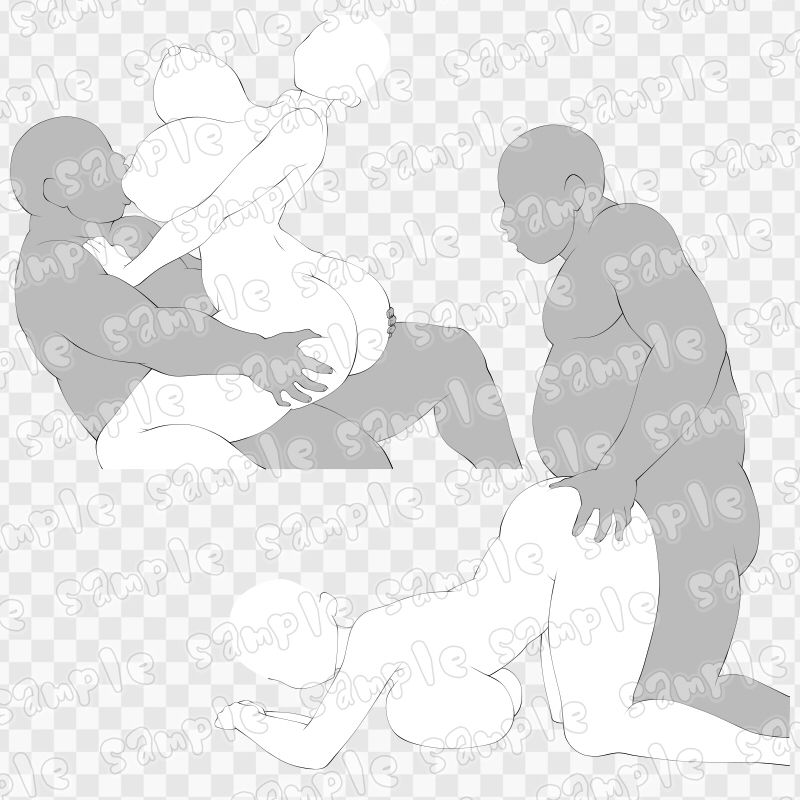 線画素材集［手］30