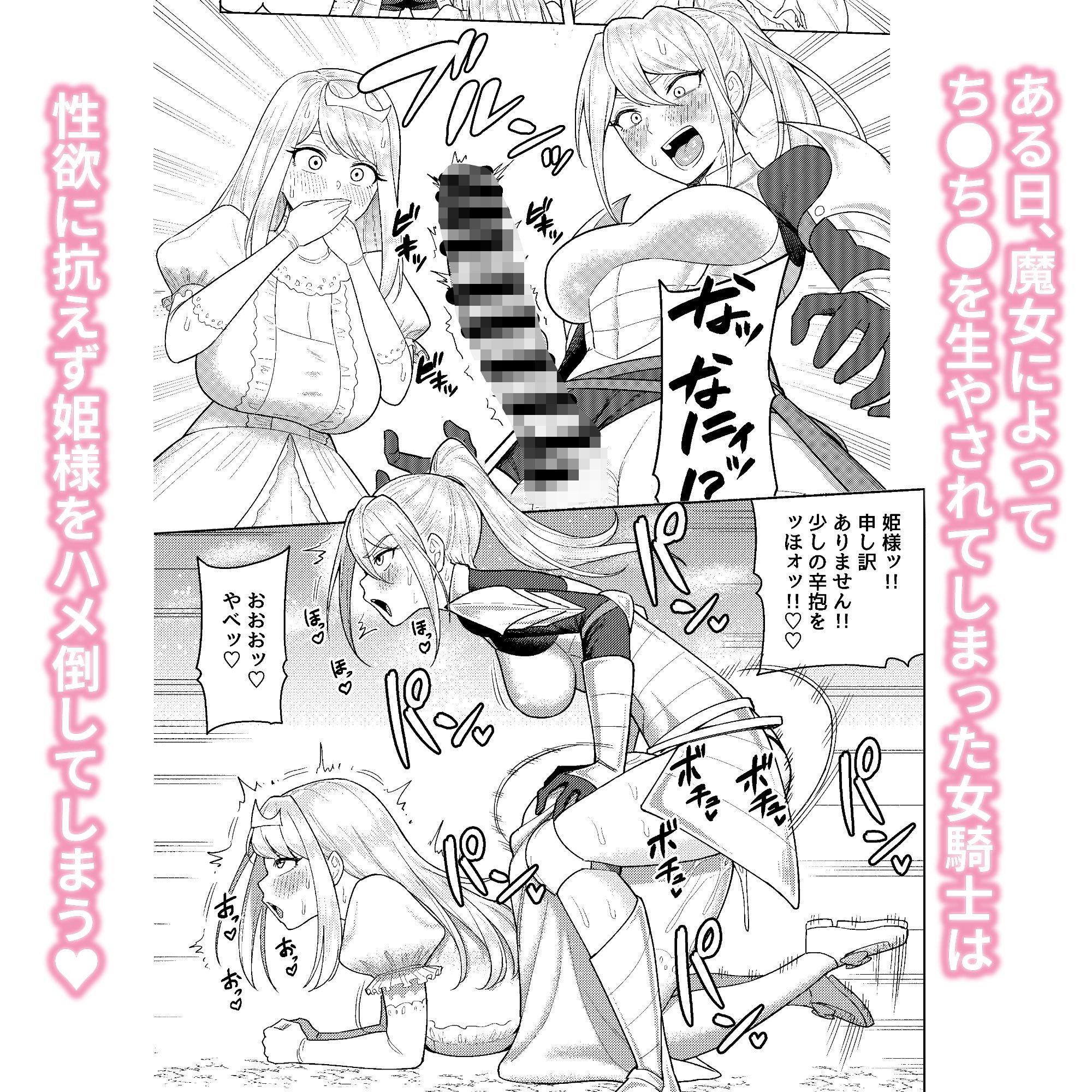 ふたなり女騎士とメス姫