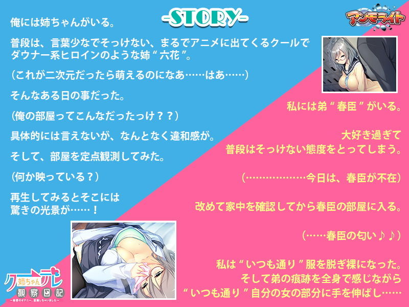 クーデレ姉ちゃん観察日記〜秘密のオナニー、盗撮しちゃいました〜