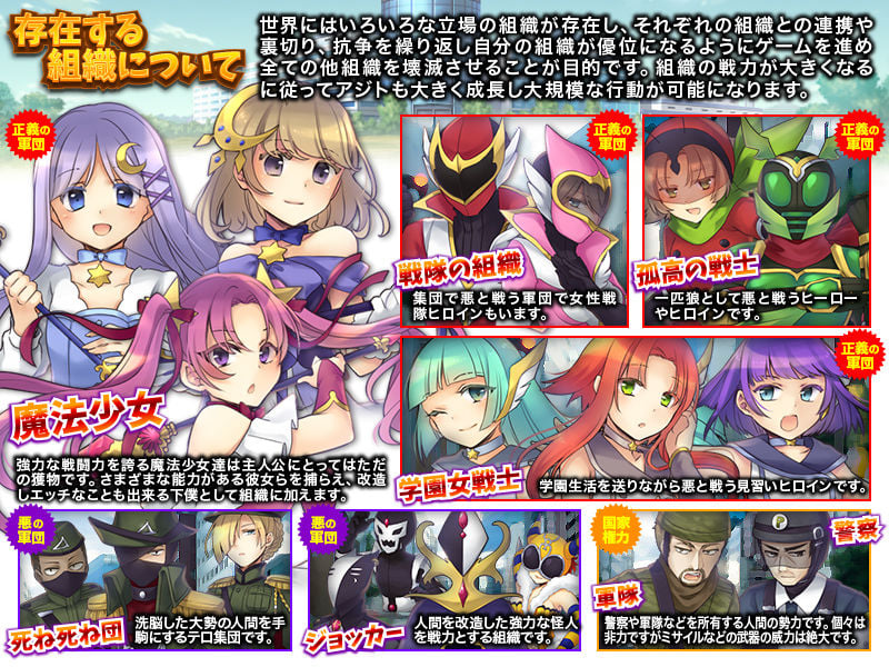 悪の結社はじめました -悪者として世界を相手に暴れまくるフリーシナリオRPG-