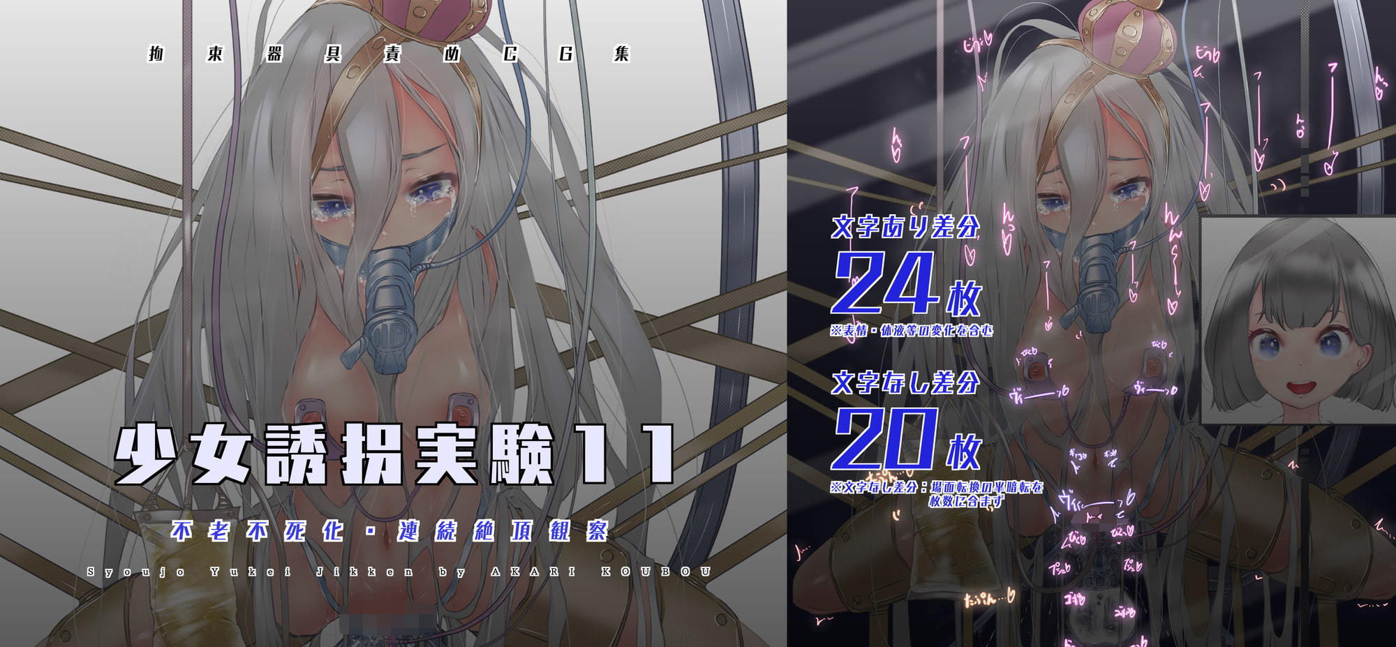 【セット販売】少女誘拐実験vol.11・12・13 子宮調教・卵管検査・連続絶頂観察・強●採尿実験編
