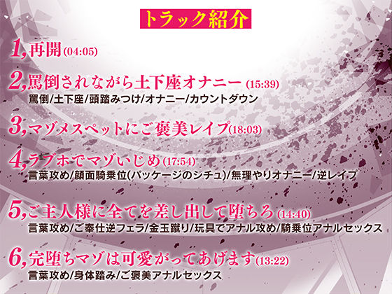 【マゾ向け男受け】マゾオナホくんを再教育してあげますね〜ふたなりドS女の子様にマゾいじめされて玩具に堕とされるまで〜【KU100バイノーラル】