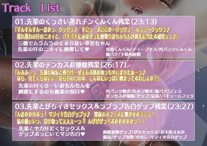 ブラック企業の臭フェチ後輩が蒸れクサ汚チンポご奉仕＆ラブラブ告白ゲップ