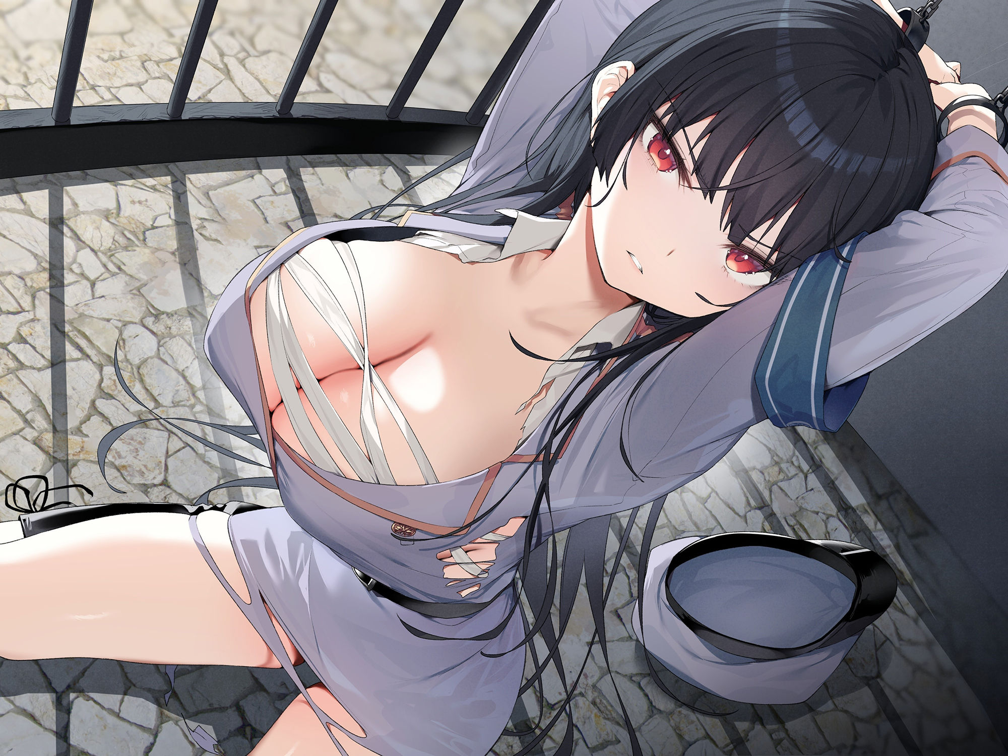 【KU100】囚人の策略にはまった強気な美人女看守が屈辱の服従奉仕!〜オホ声を出して服役囚達におちんぽねだる媚び媚び肉便器に〜