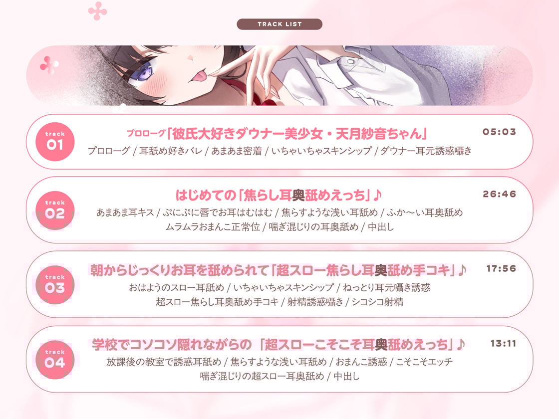 【たっぷり無声音×耳奥舐め】お耳焦らし好きのための’超スロー耳奥舐め’〜耳の深層までね〜っとり舐められて幸せになる音声♪〜