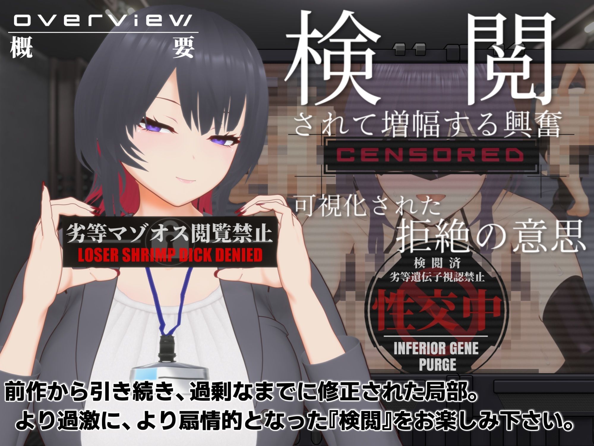【オナサポ3Dアニメ】性癖破壊マゾオナニーW 〜愛する妻のNTR乱交ハメ撮りで地獄の射精我慢オナニーサポート〜