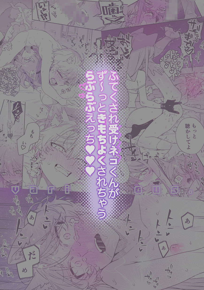 ♂が受け。ネコちゃん×ネコくん2