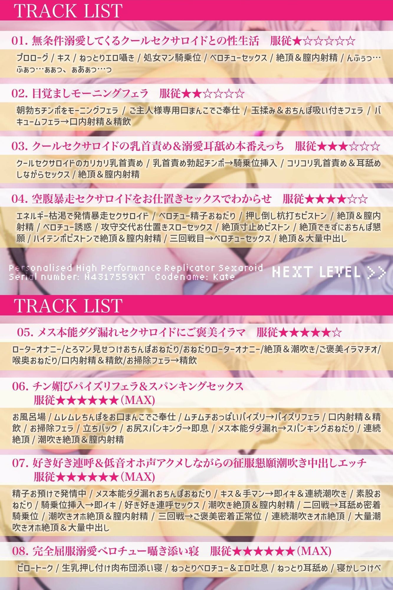 【征服純愛】無条件溺愛してくるクールセクサロイドとの’支配されたい願望’ダダ漏れえっち性活〜純愛搾精ご奉仕おまんこ〜