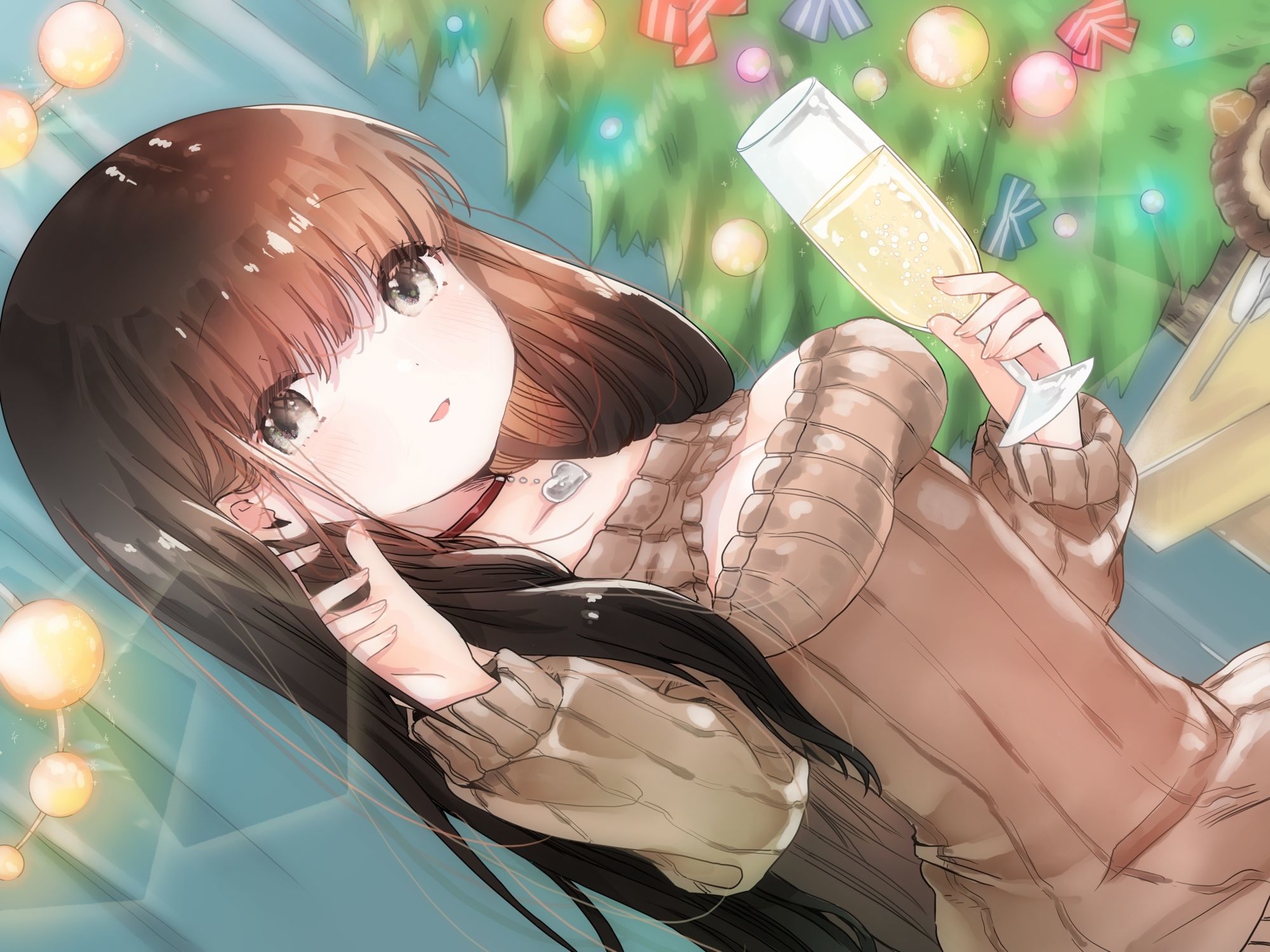 彼女とクリスマスお家デートで甘々えっちする話