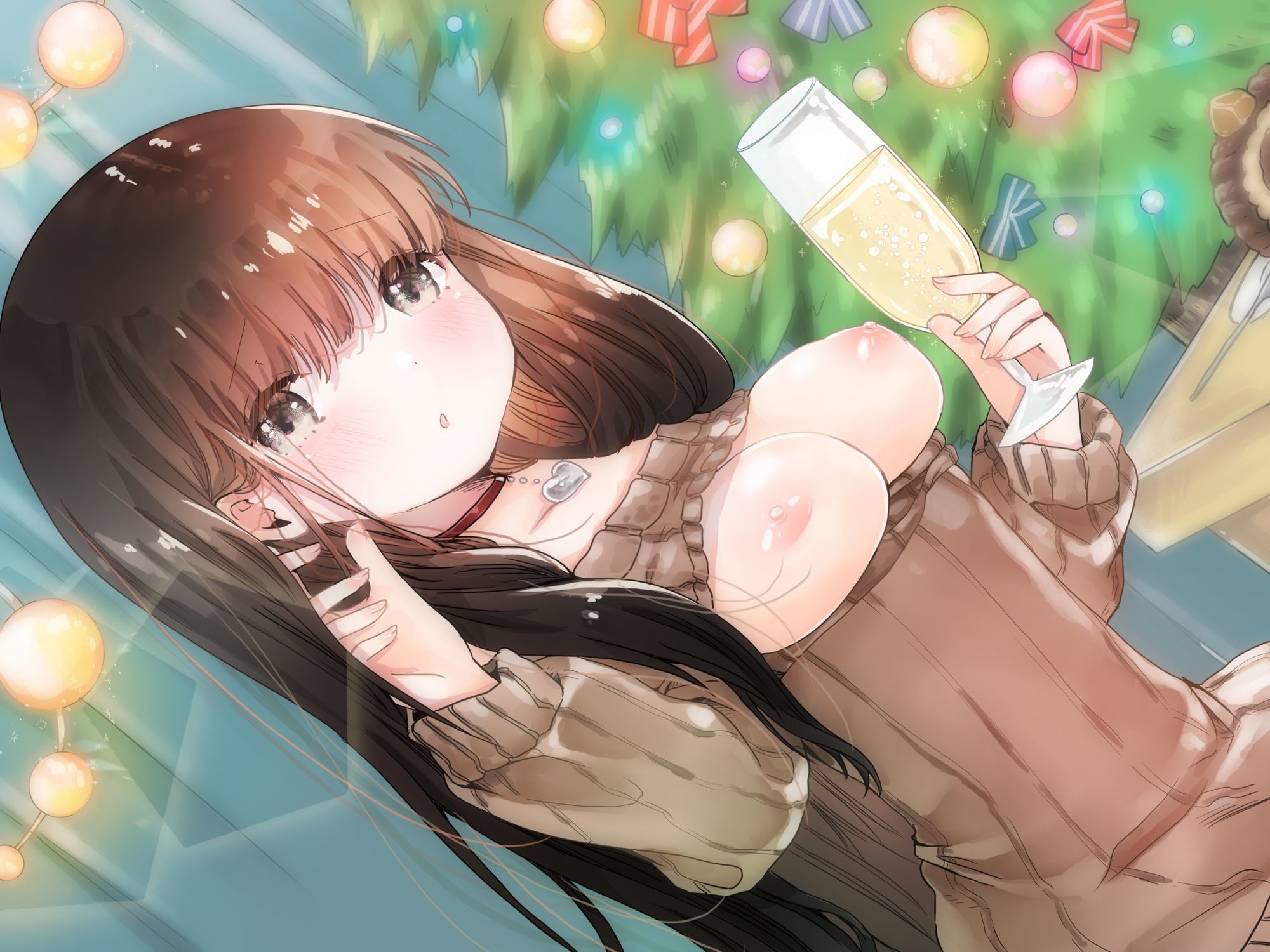 彼女とクリスマスお家デートで甘々えっちする話
