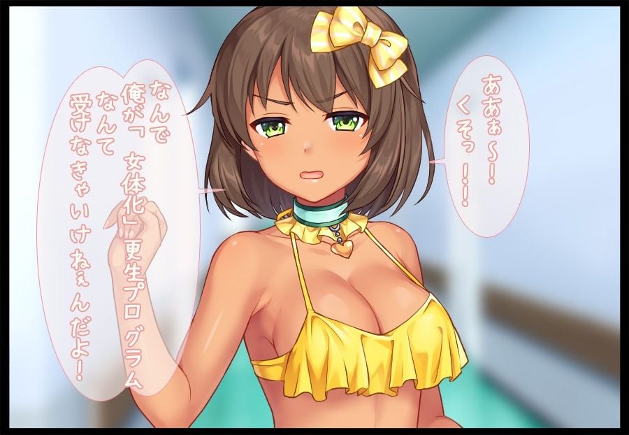【イラスト絵本】女体化ビッチ〜不良少年がギャルになって孕ませ治療させられる