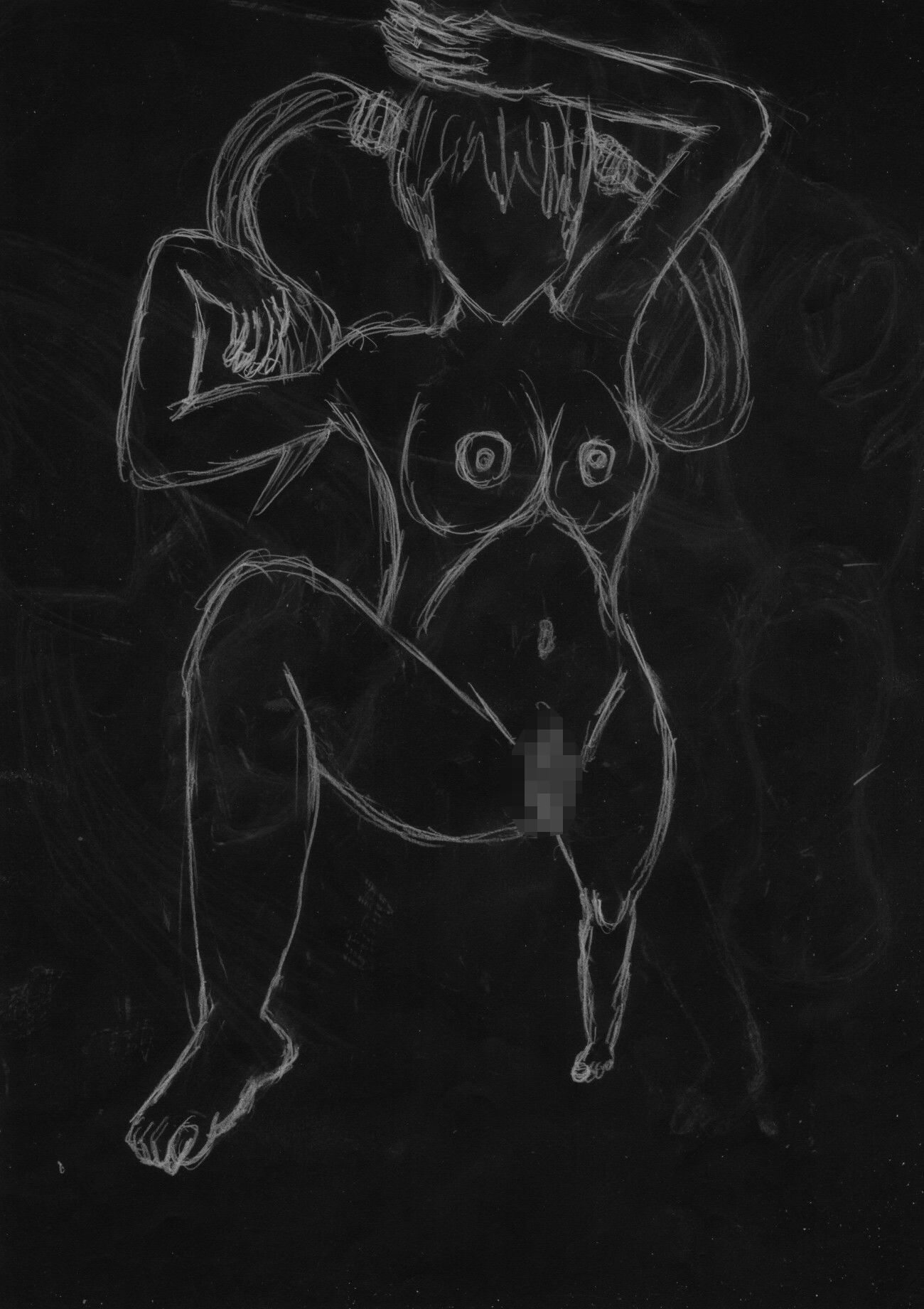 黒よりも黒いエロティックホラー黒戯絵集「マネキンポーズ2」