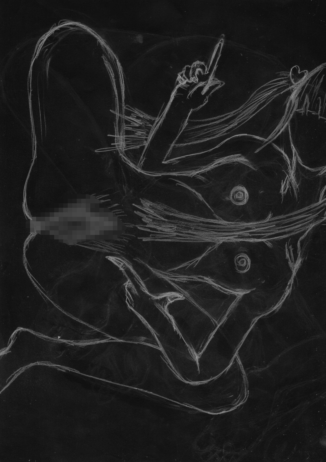 黒よりも黒いエロティックホラー黒戯絵集「マネキンポーズ2」