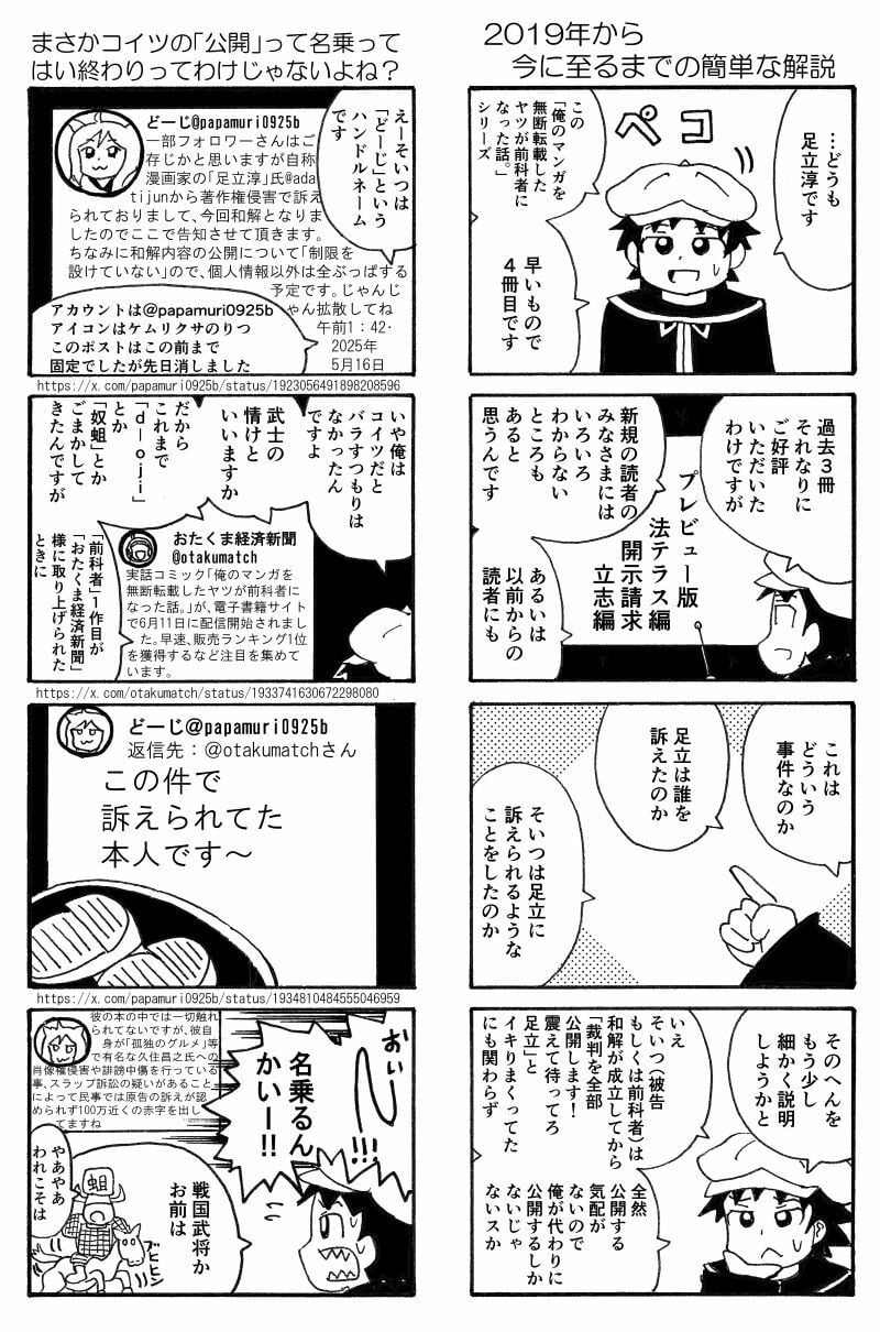 俺のマンガを無断転載したヤツが前科者になった話。前前前科編