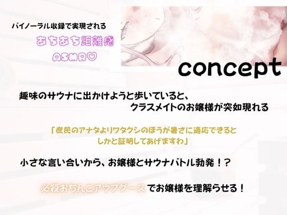 【バイノーラル】初心者サウナーお嬢様のあちあち理解らせエッチ