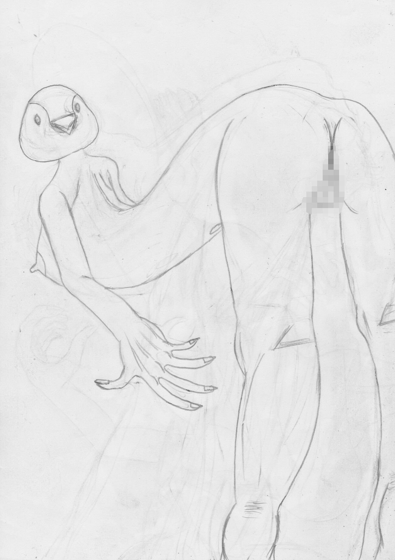 黒よりも黒いエロティックホラー黒戯絵集「マネキンポーズ3」