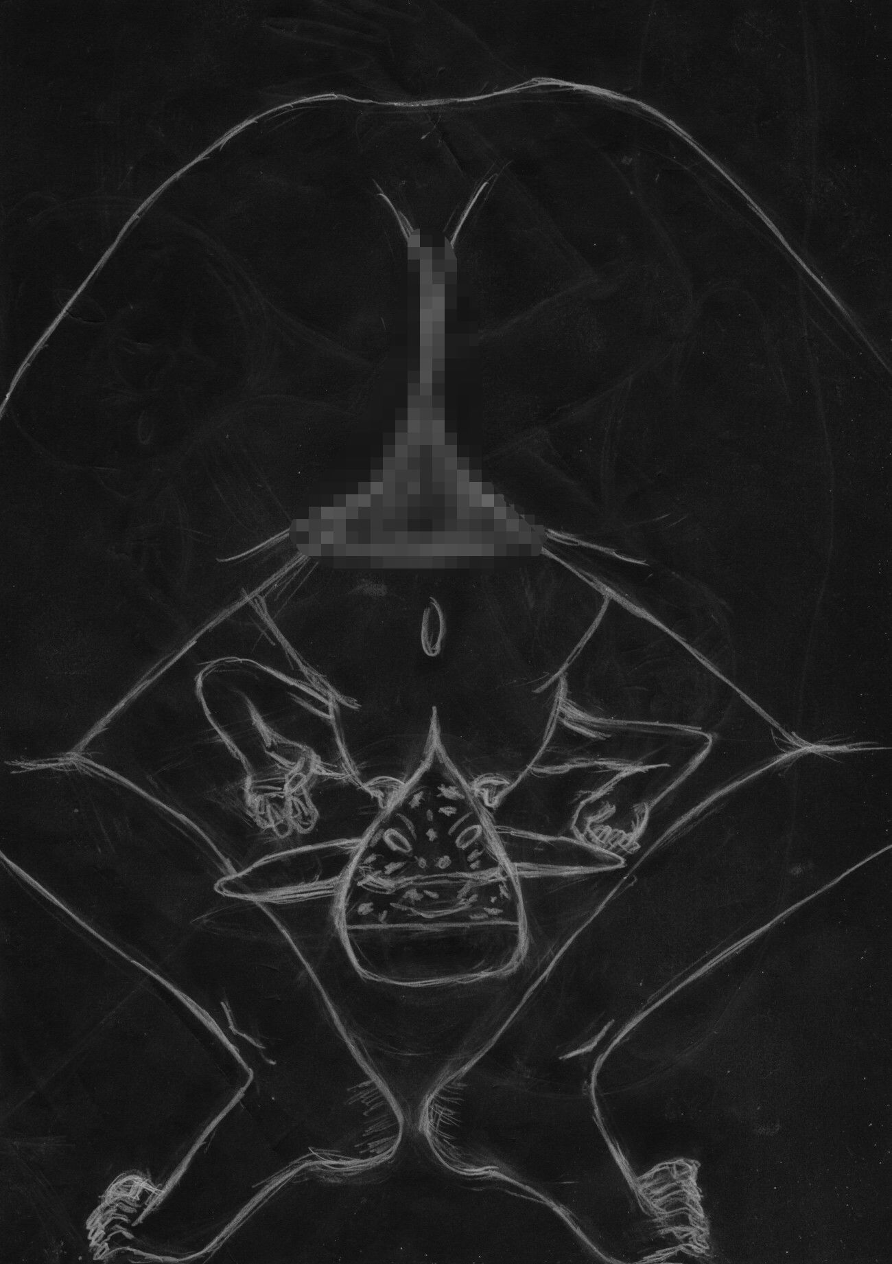 黒よりも黒いエロティックホラー黒戯絵集「マネキンポーズ3」