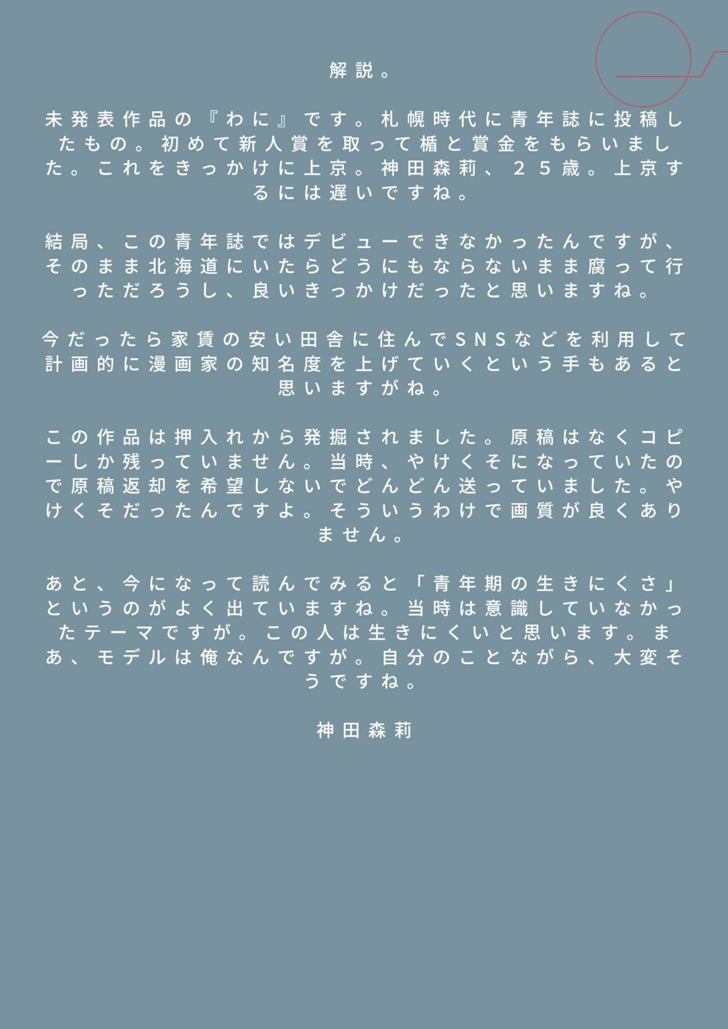 未発表作品『わに』1988年 - 神田森莉