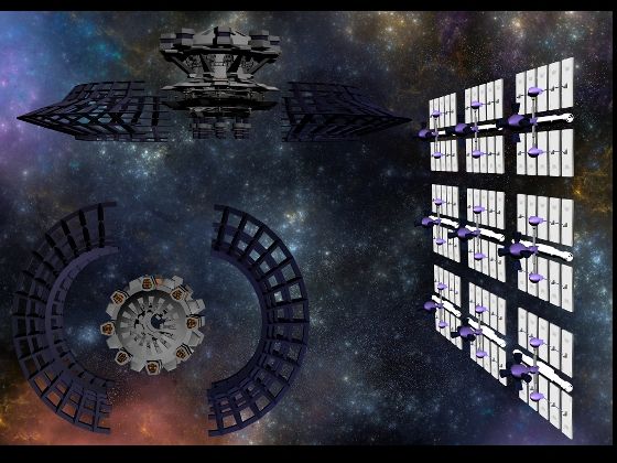 転移ゲートラプンツェルとソーラーパネル2種クリップスタジオ用3Dオブジェクト
