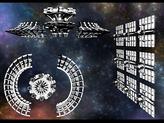 転移ゲートラプンツェルとソーラーパネル2種クリップスタジオ用3Dオブジェクト