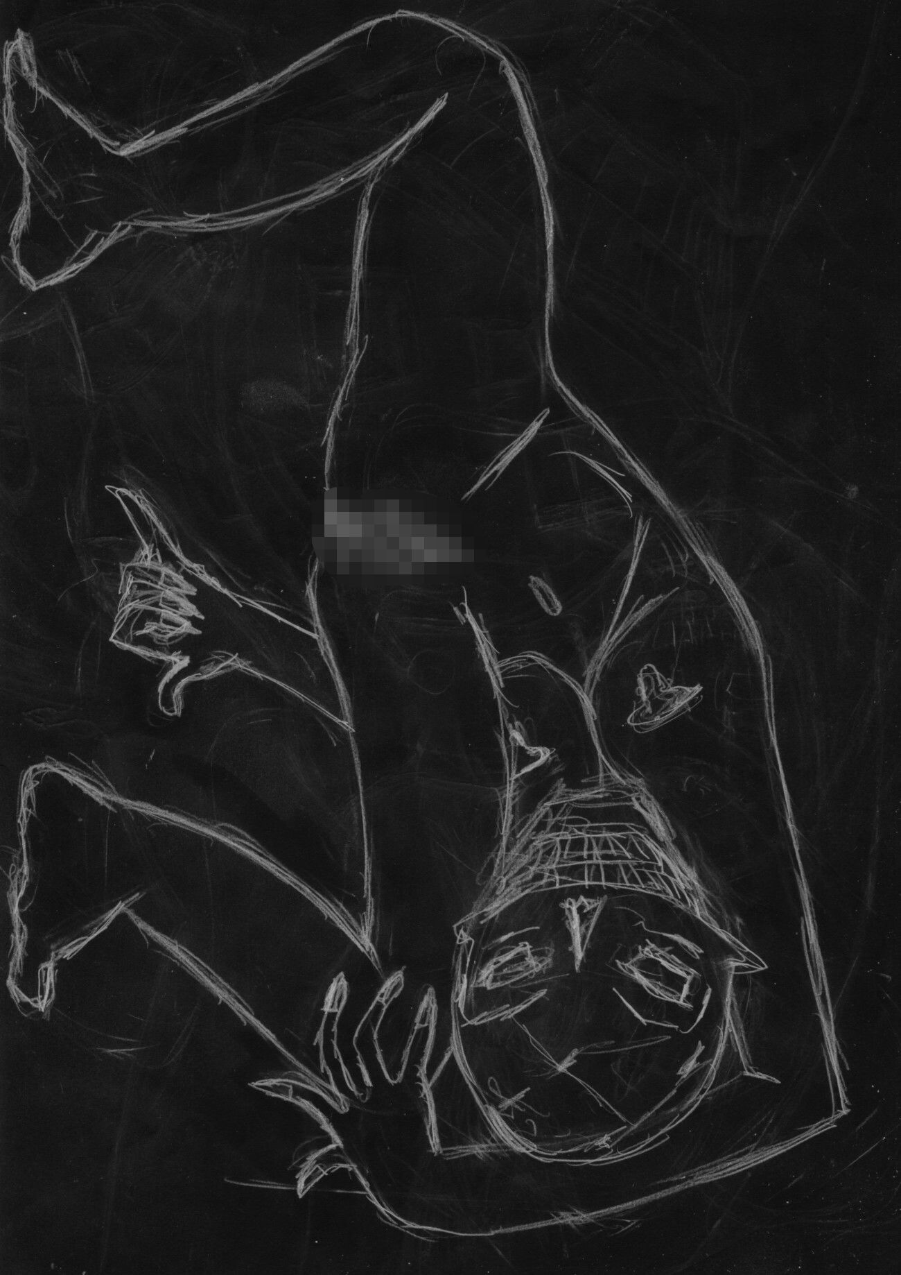 黒よりも黒いエロティックホラー黒戯絵集「マネキンポーズ4」