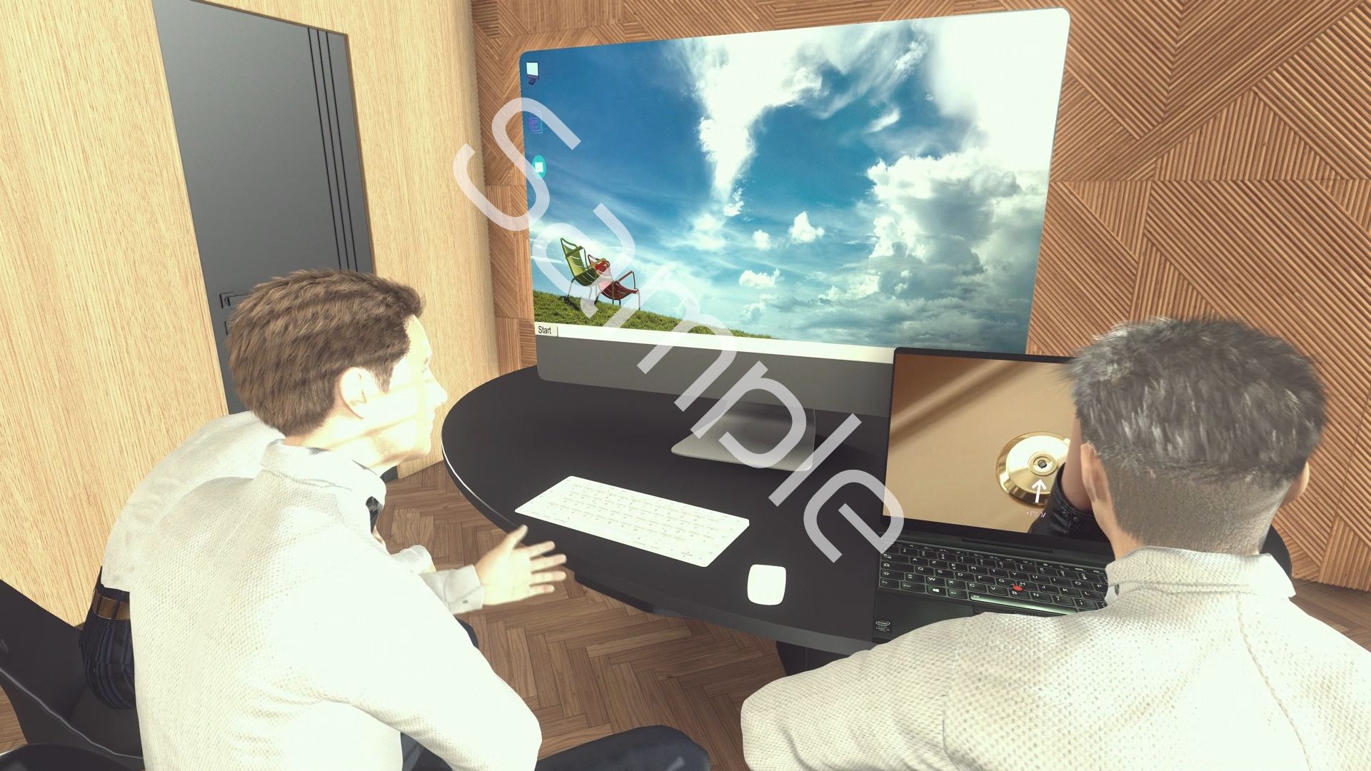 【●100▲100】ドスケベ放送部員男子複数名による、廻里生徒会長の演説時真下のピンホールカメラからの逆さ撮り盗撮動画ライブ鑑賞の様子（Vol.007:私服演説で盗撮されたフルバックパンティ・わたしの弁当箱に精液出した奴出て来い（怒））