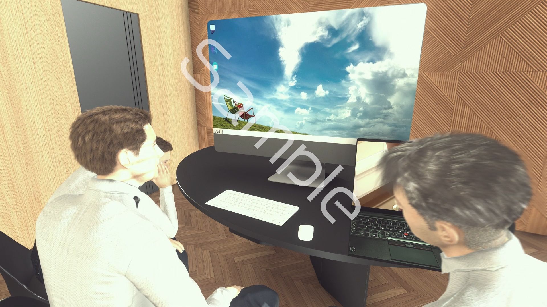 【●100▲100】ドスケベ放送部員男子複数名による、廻里生徒会長の演説時真下のピンホールカメラからの逆さ撮り盗撮動画ライブ鑑賞の様子（Vol.007:私服演説で盗撮されたフルバックパンティ・わたしの弁当箱に精液出した奴出て来い（怒））