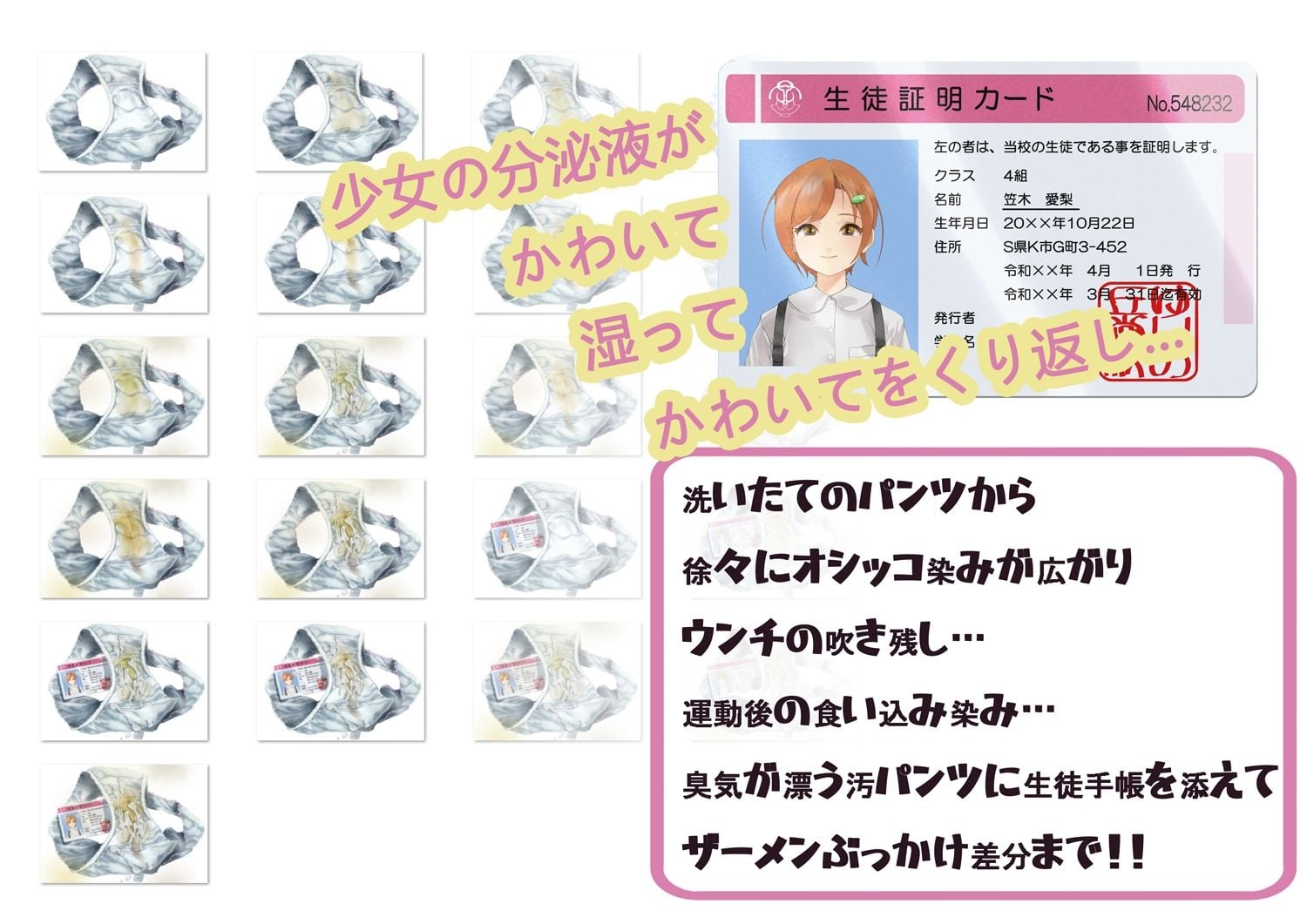 しゅくだいぱんつ「あいり」