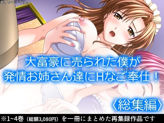 大富豪に売られた僕が発情お姉さん達にHなご奉仕！ ＜総集編＞