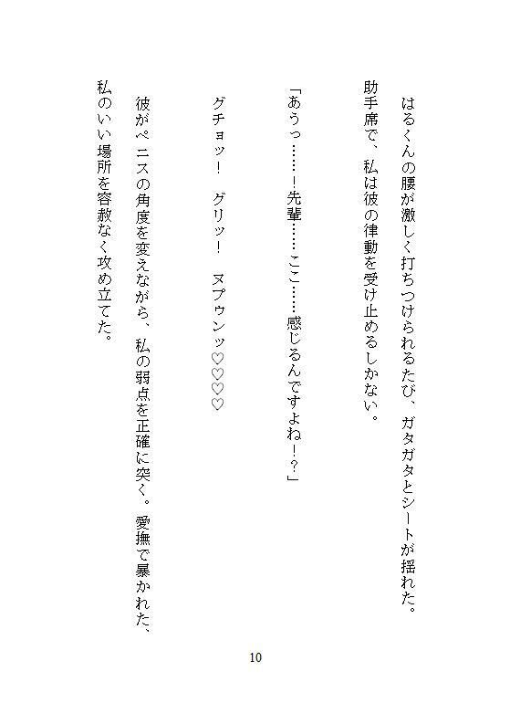 地味な私が可愛い年下男子から車の助手席で股間をむき出しにされ、甘い囁きとクリ愛撫に溺れて絶頂したあげく中まで大量に愛されました