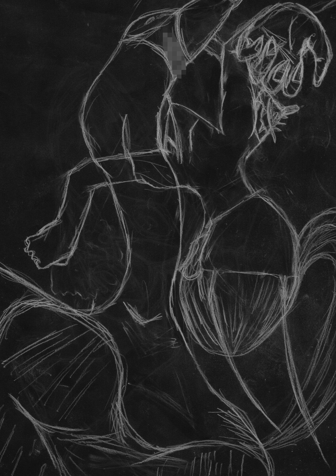 黒よりも黒いエロティックホラー黒戯絵集「マネキンポーズ6」