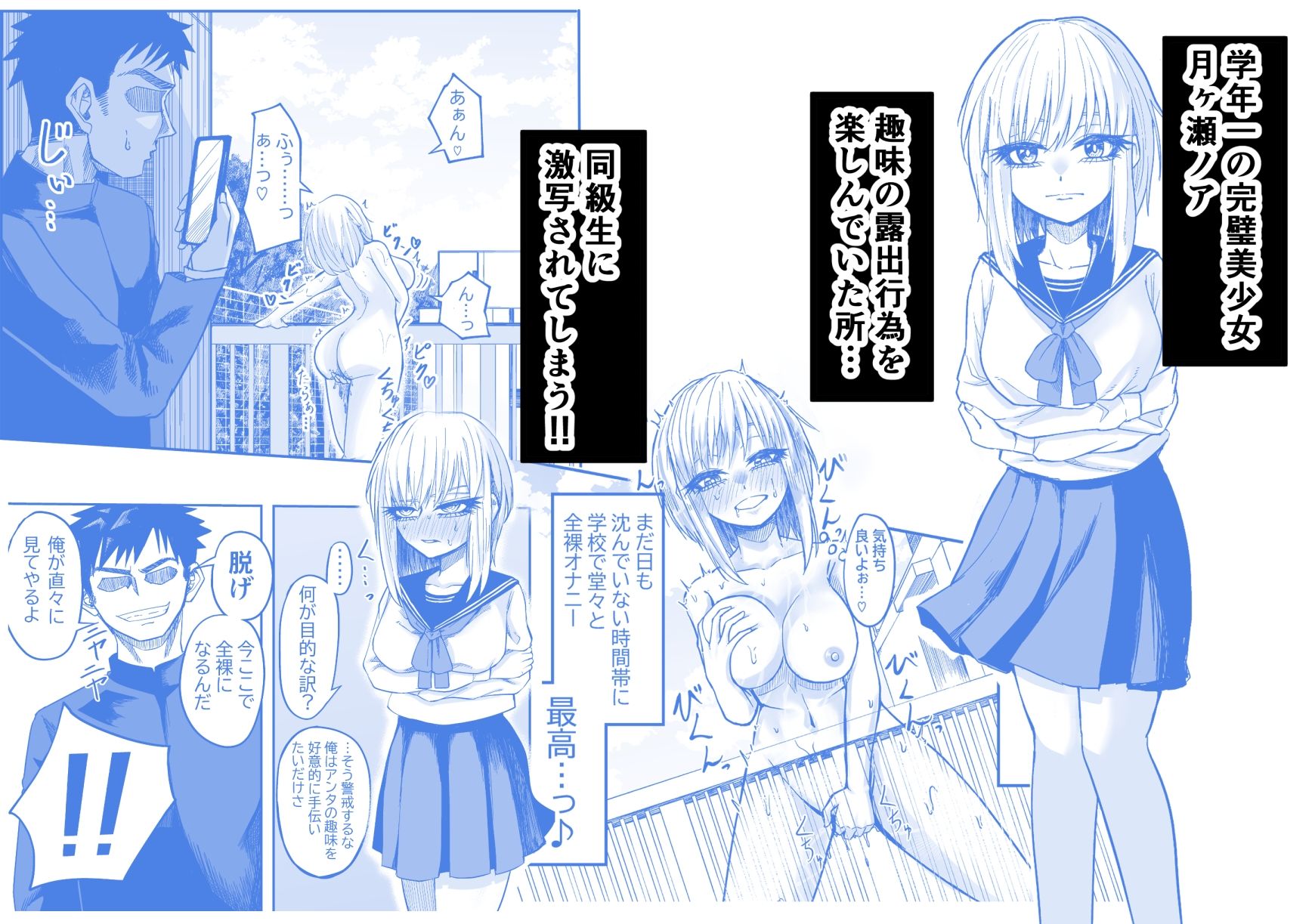 完璧美少女の露出癖がみんなにバレて、人生終了しちゃうお話
